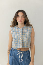 Tweed Vest Top
