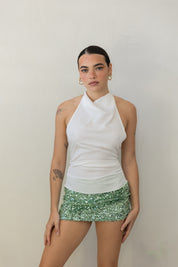Cowl Halter Top
