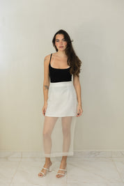 Organza Midi Skirt