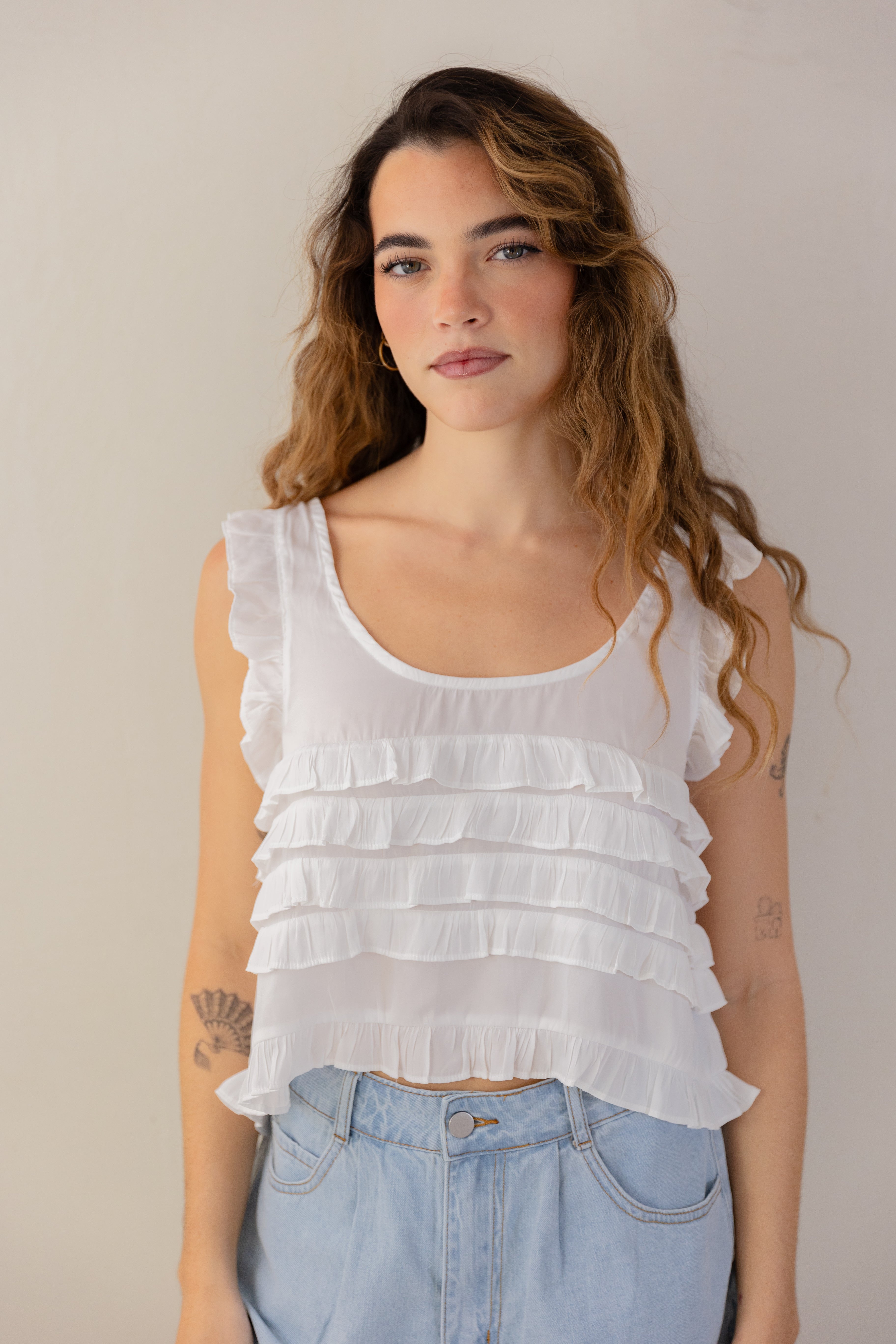 Tiered Ruffle Top