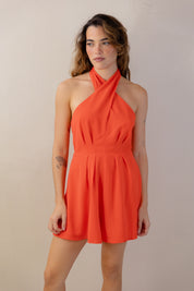 Orange Romper