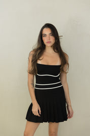 Black Tennis Active Romper