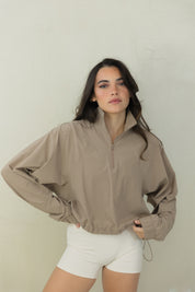 Taupe Sculpt Jacket