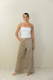 Mixed Stripe Jean