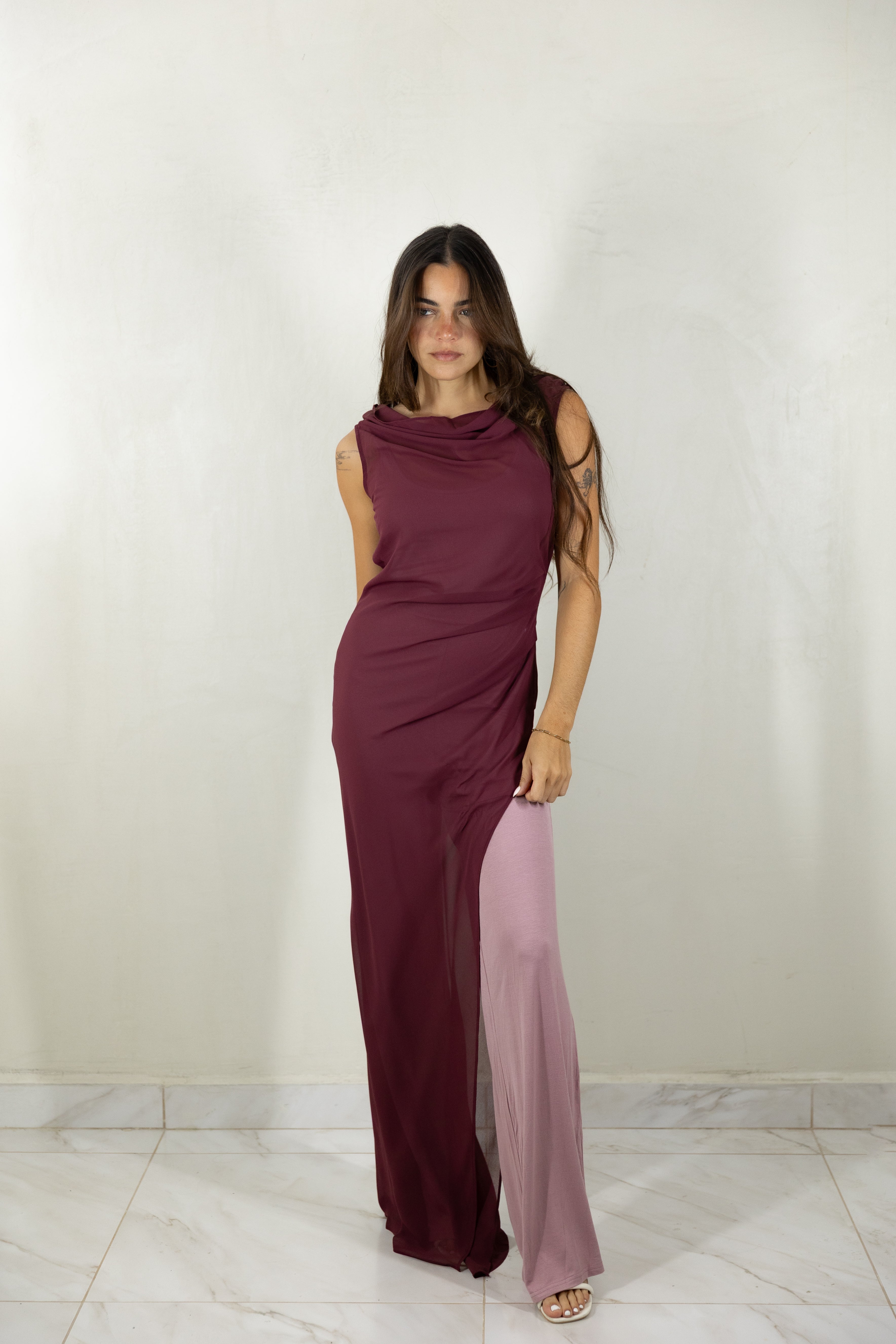 Overlay Dress & Jumpsuit Set