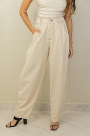 Oatmeal Barrel Jeans