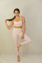Pink Contrast Legging