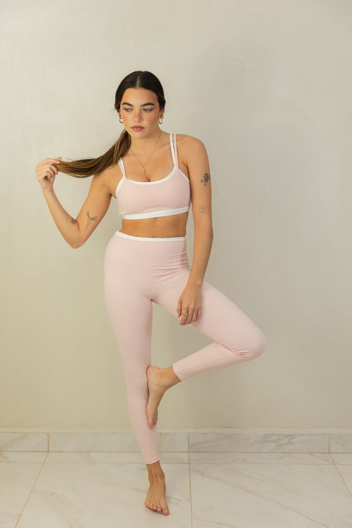 Pink Contrast Legging
