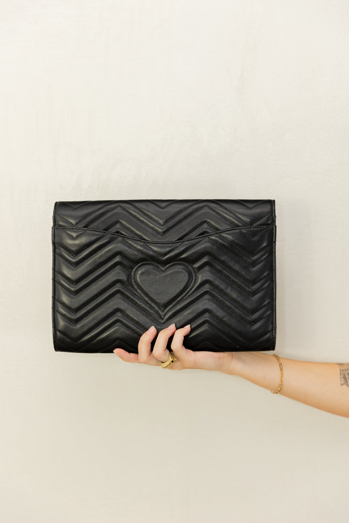 Pre Loved Gucci Marmont Envelope Clutch