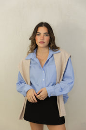 Layered Button Down Top