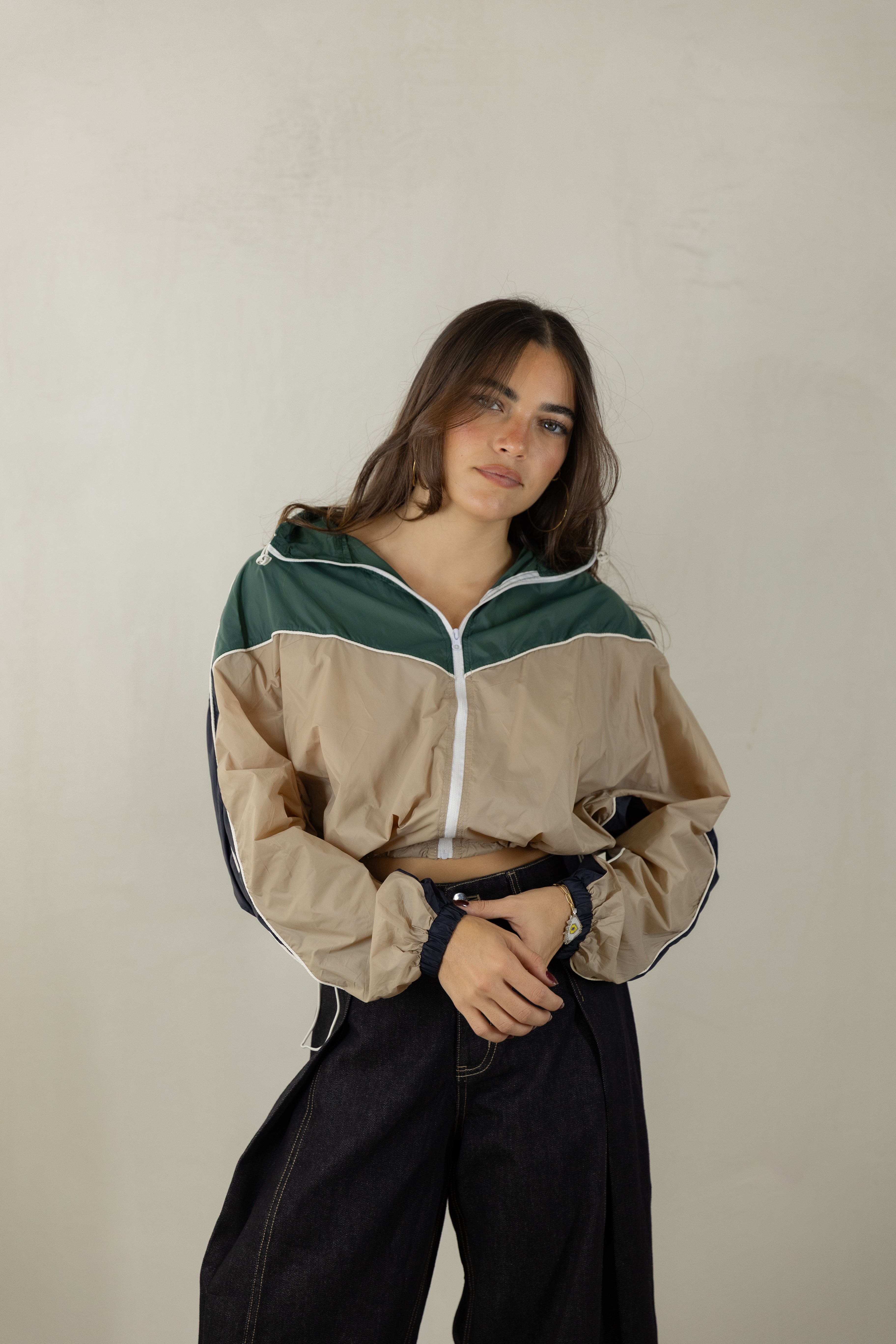Colorblock Short Jacket