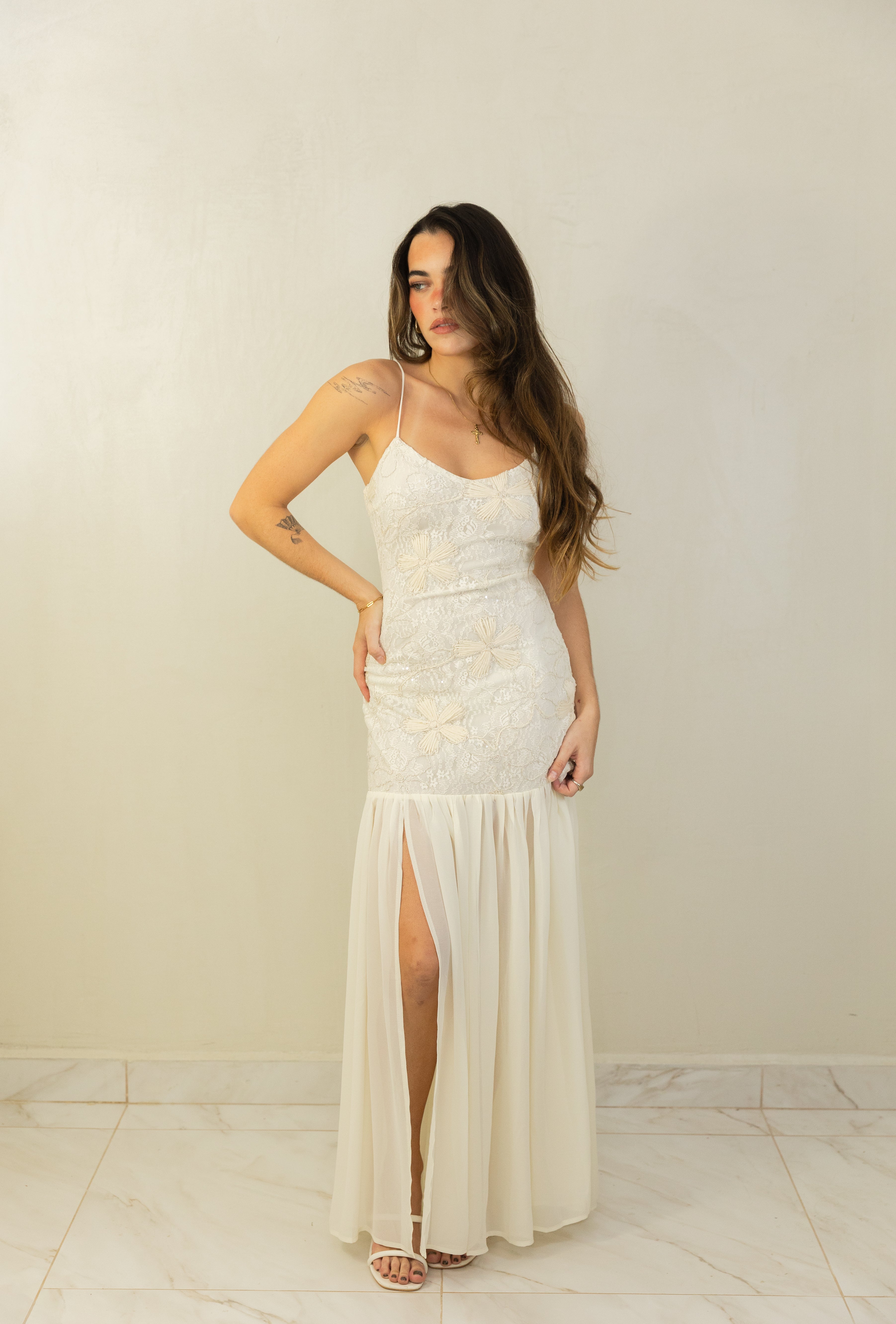 Floral Applique Dress