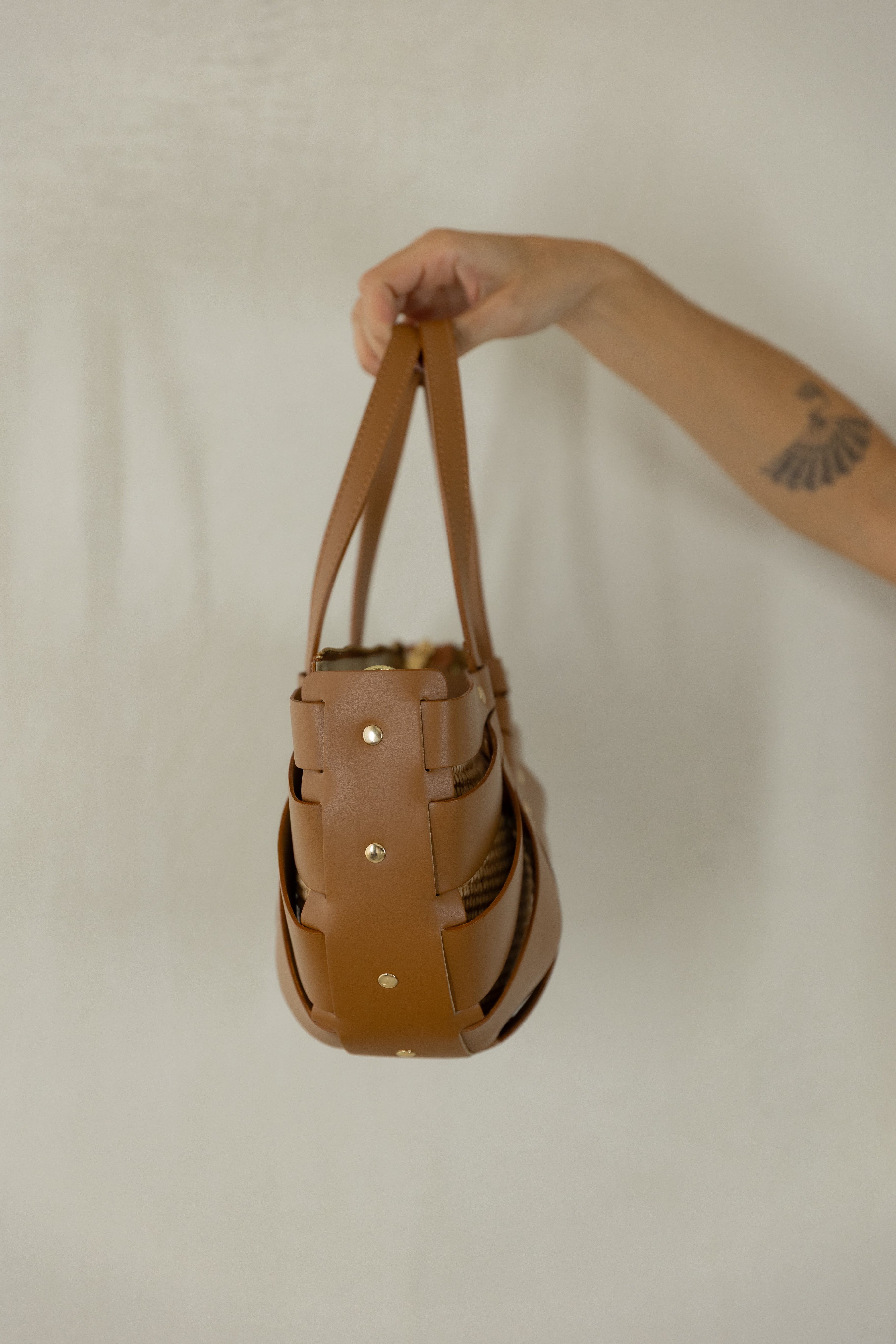 Pre Loved Raffia Shoulder Bag - unworn