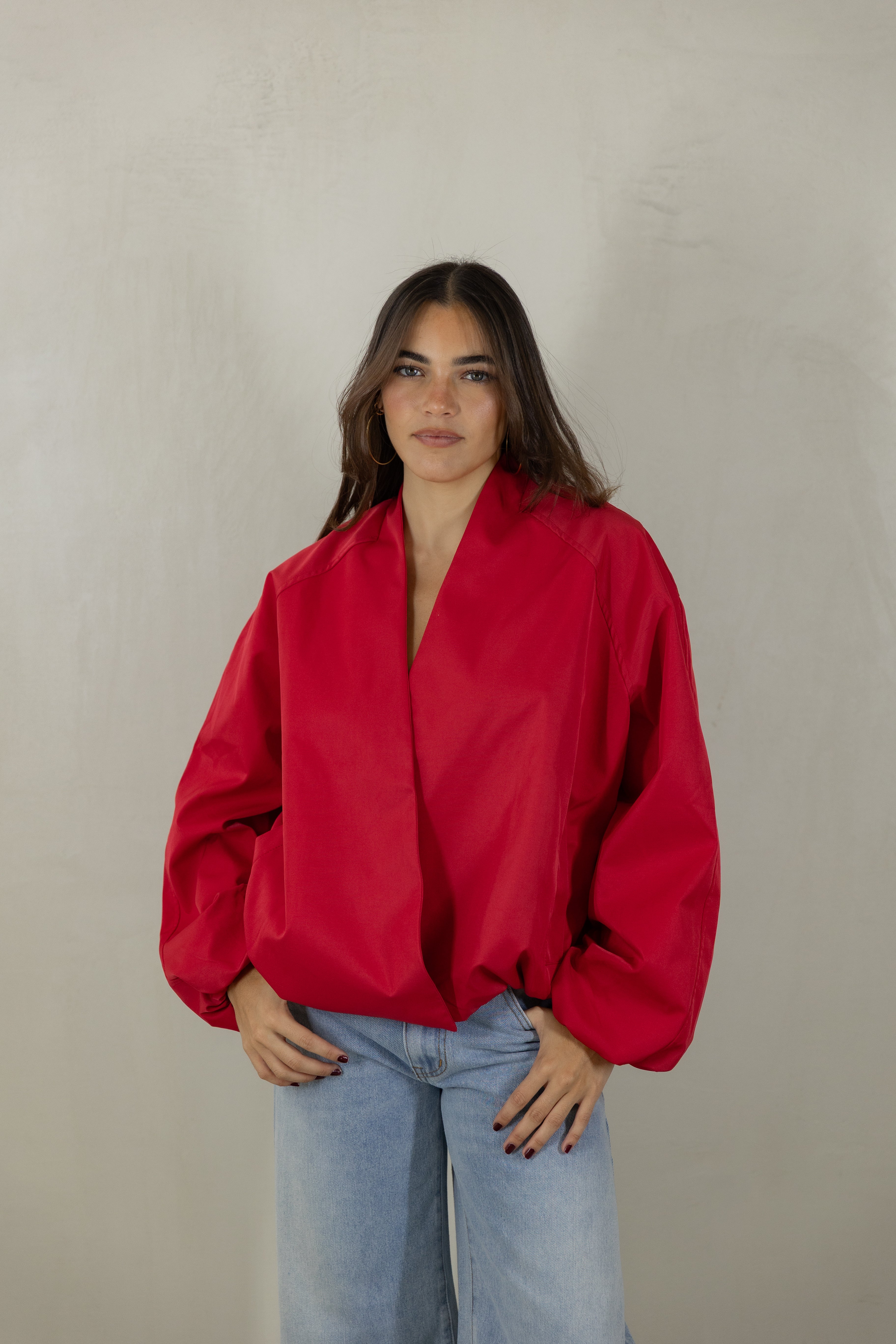 Red Bomber Jacket