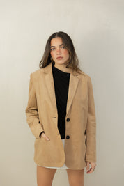 Taupe Suede Blazer