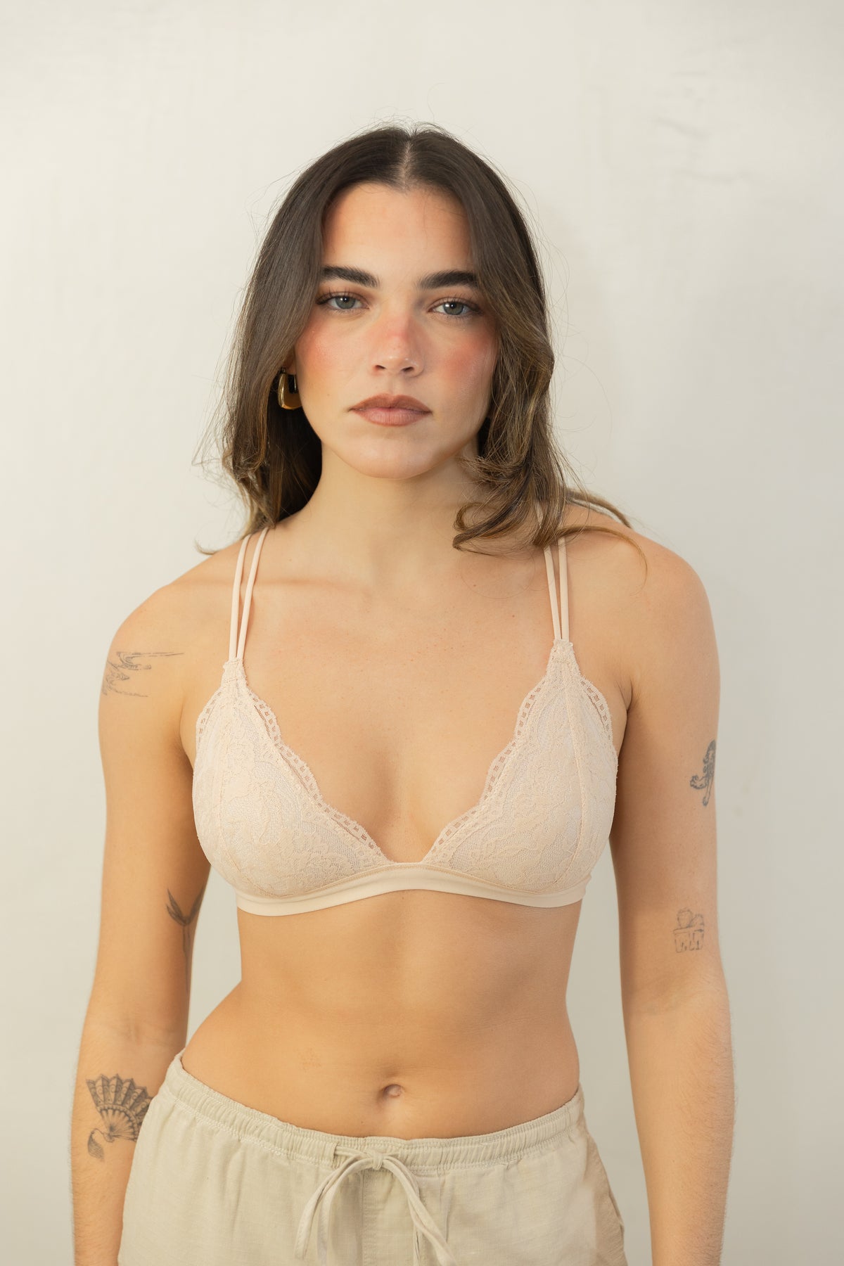 Beige Lace Bralette