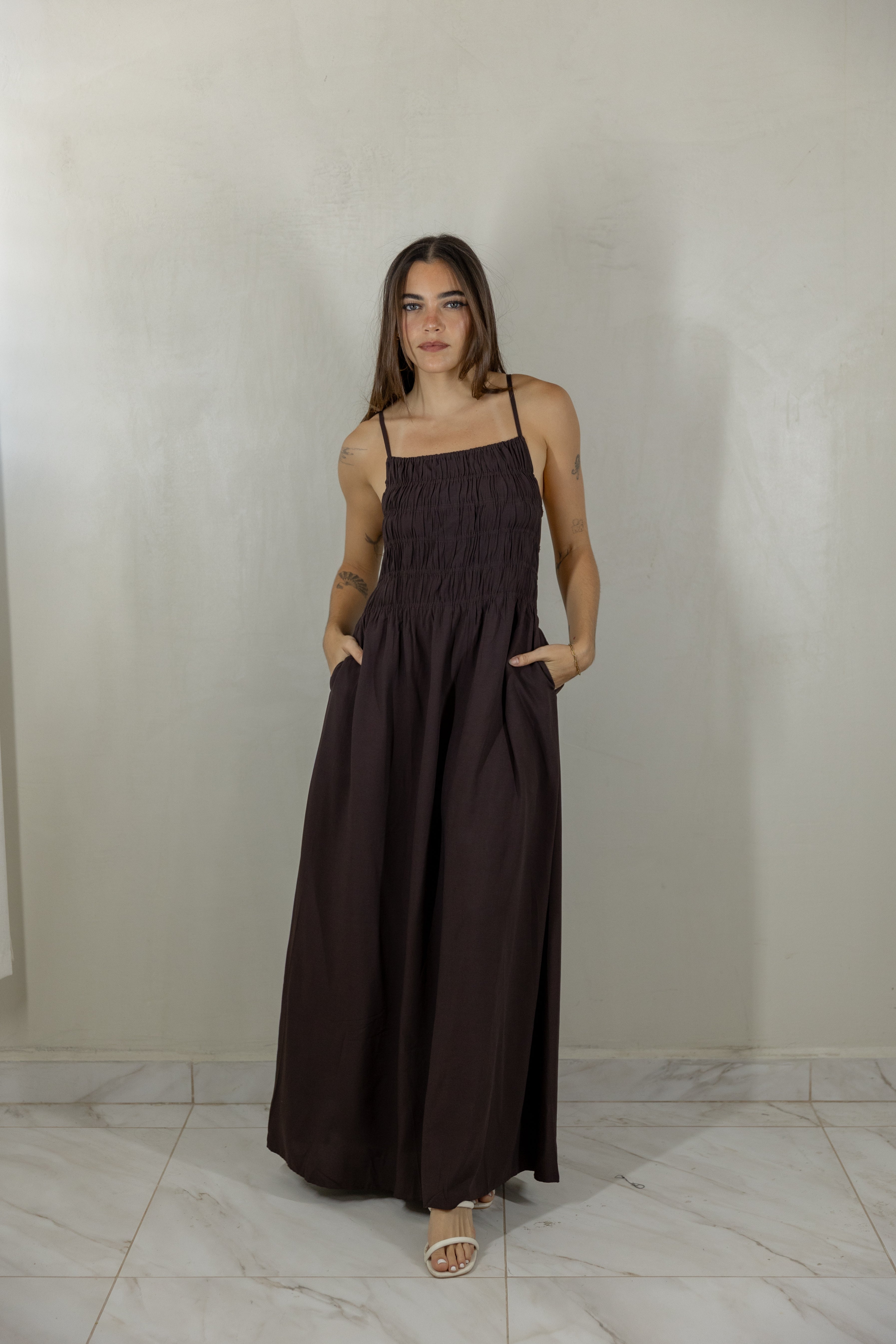 Adley Smocked Maxi Dress