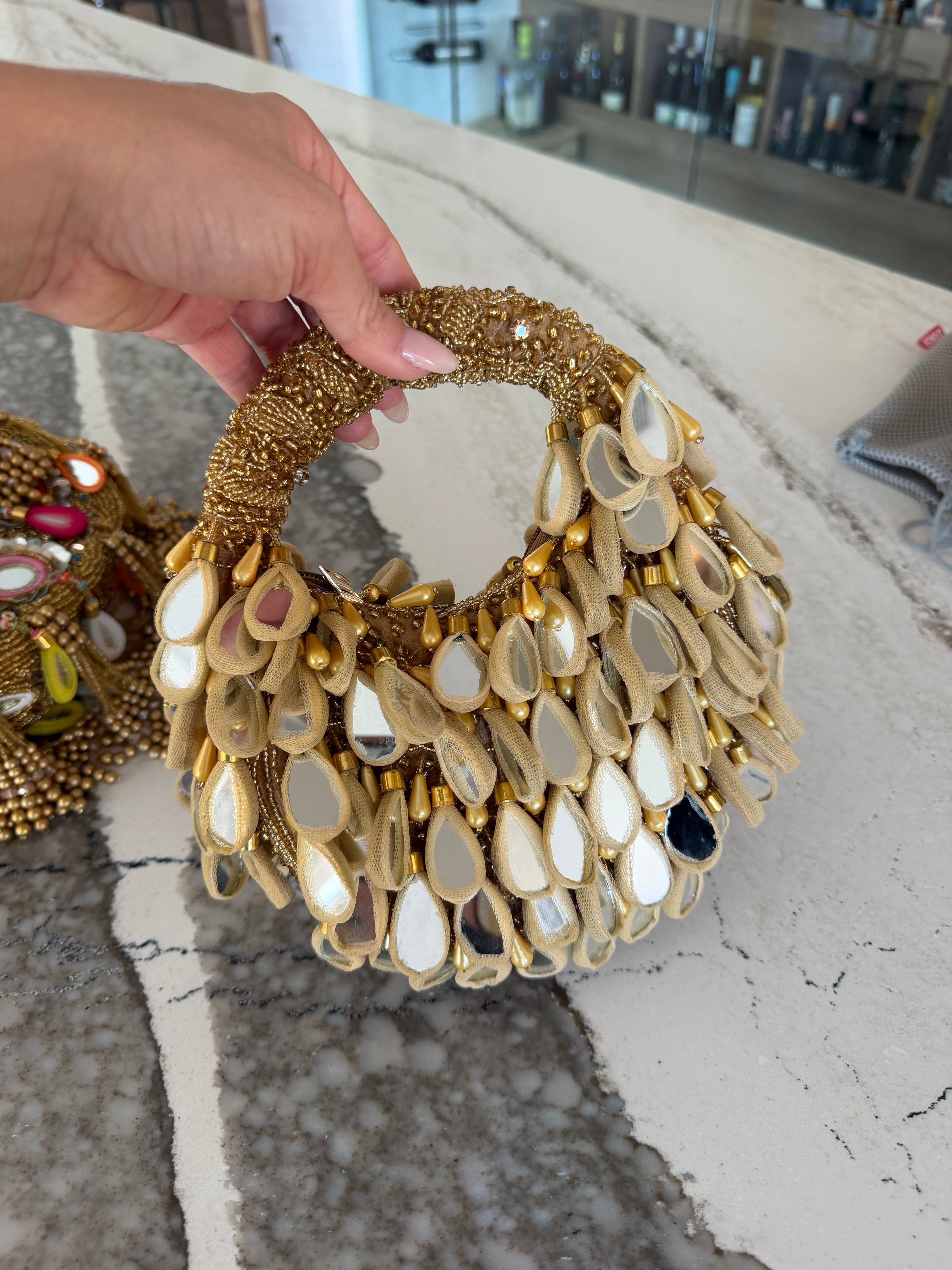 Gold Hobo Bag