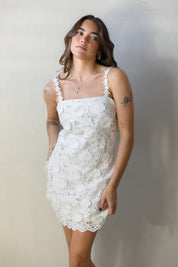 White Floral Dress