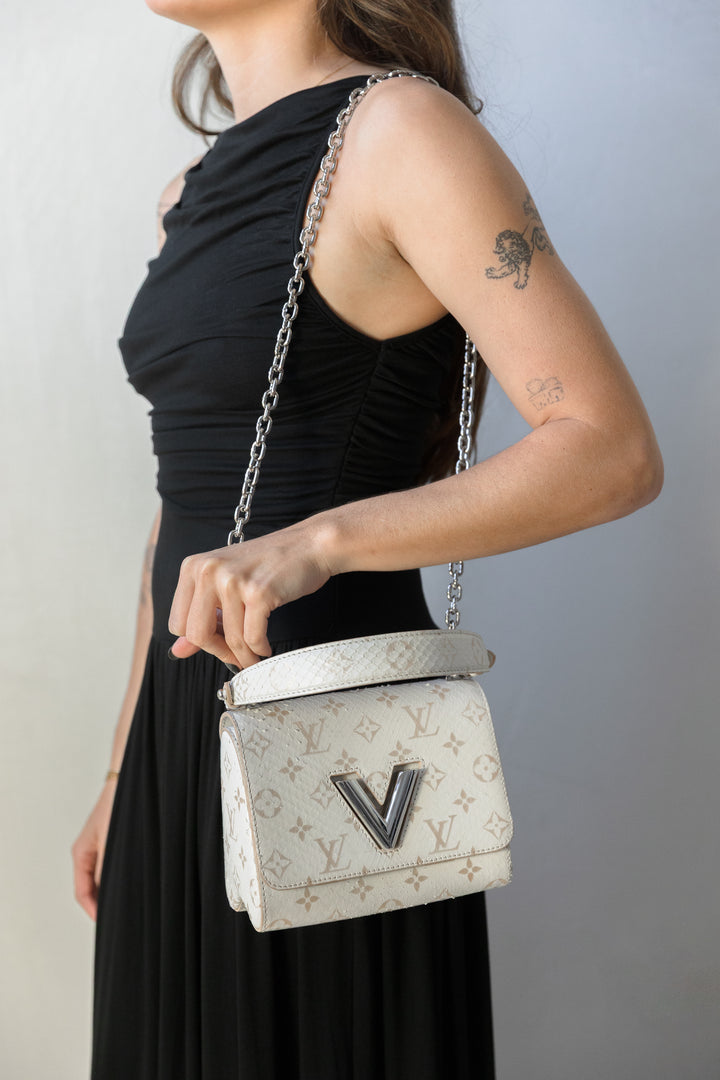 Pre Loved Louis Vuitton Twist PM Python