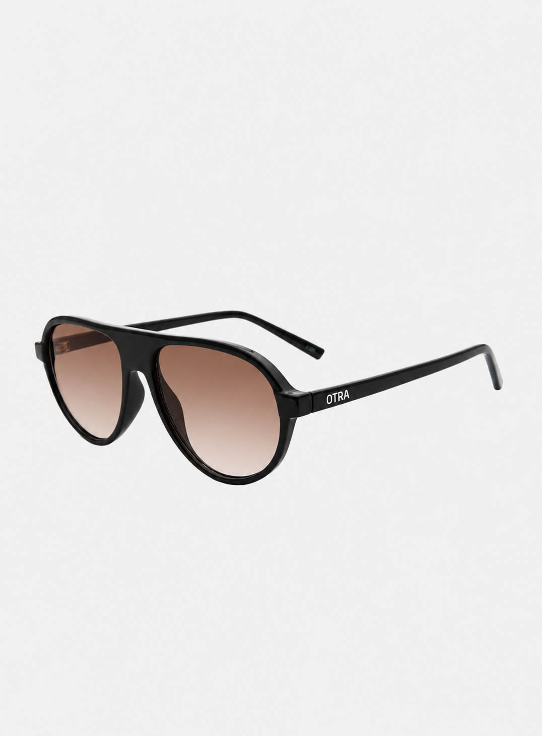 Iggy black sunglasses, side angle