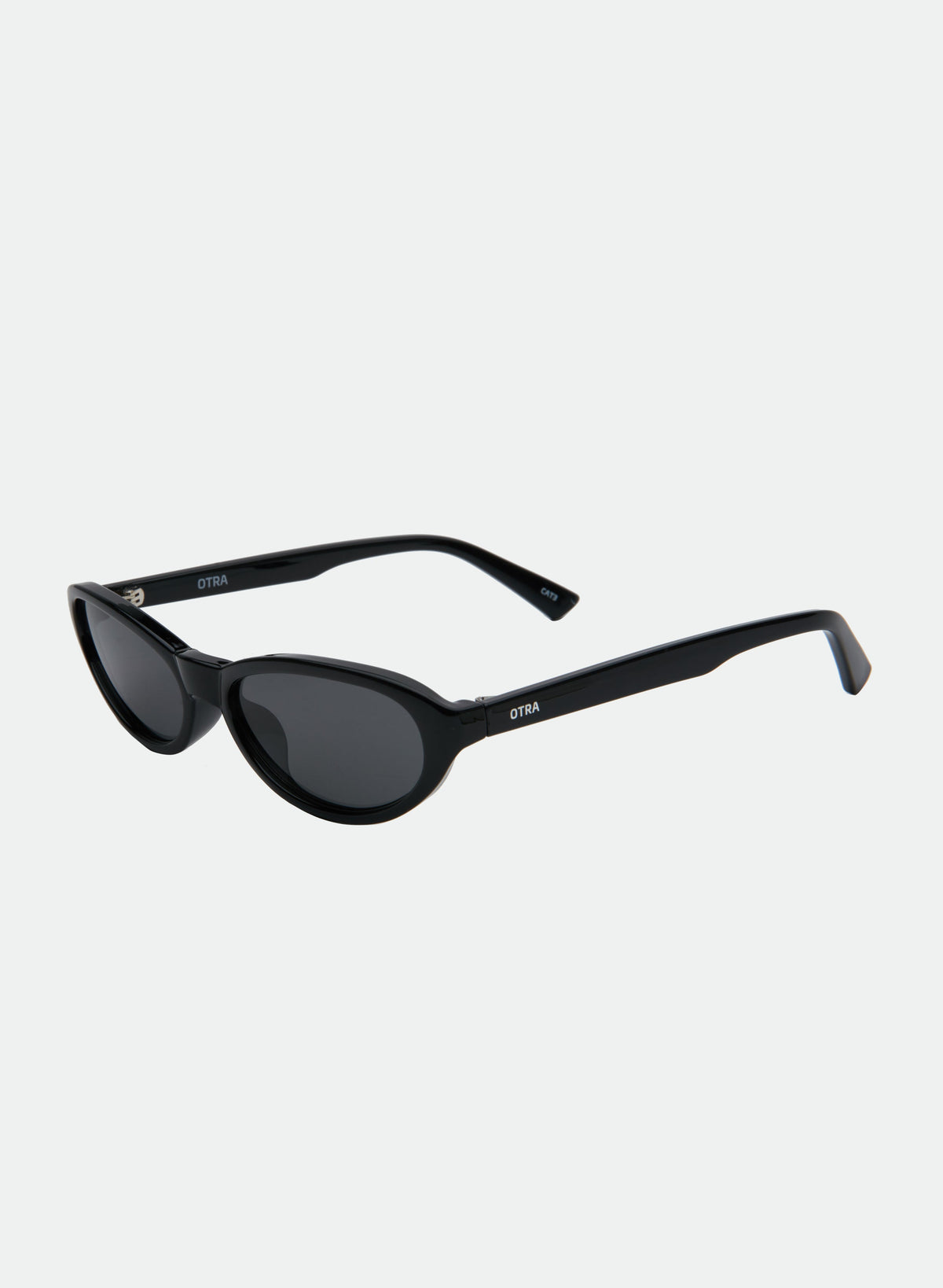 Kenny black cat-eye sunglasses, side angle