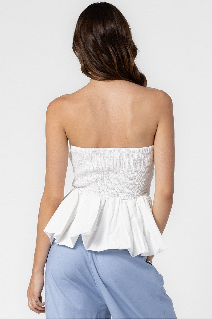 Bubble Peplum Top