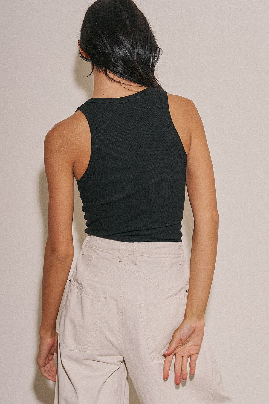 Black Sleveless Top