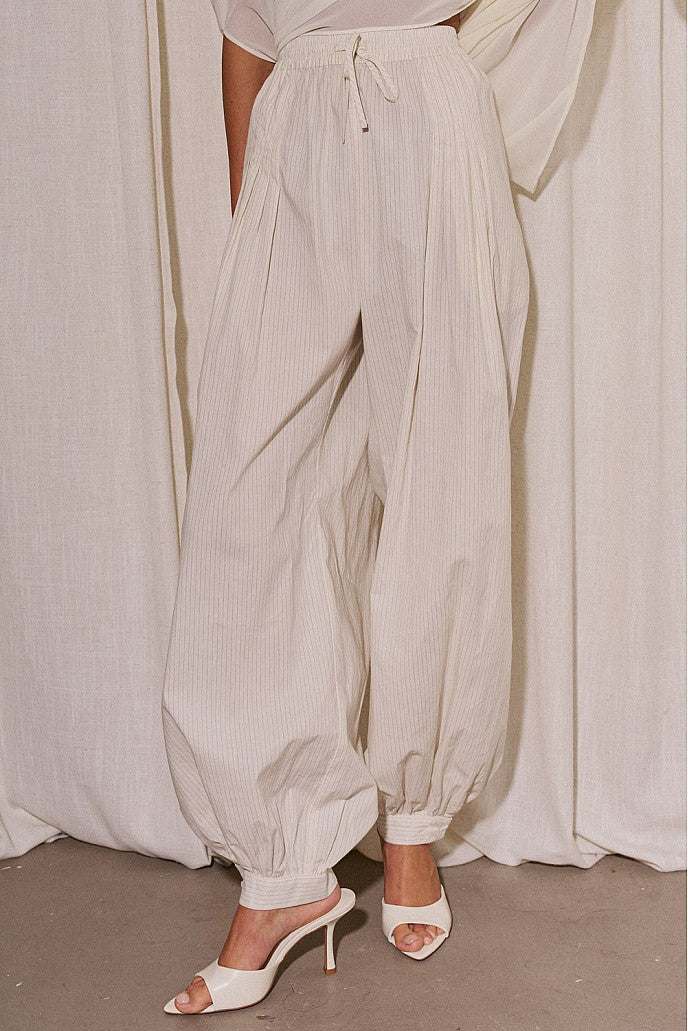 Stripe Balloon Pants