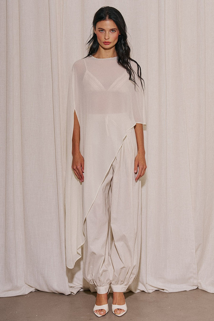 Stripe Balloon Pants