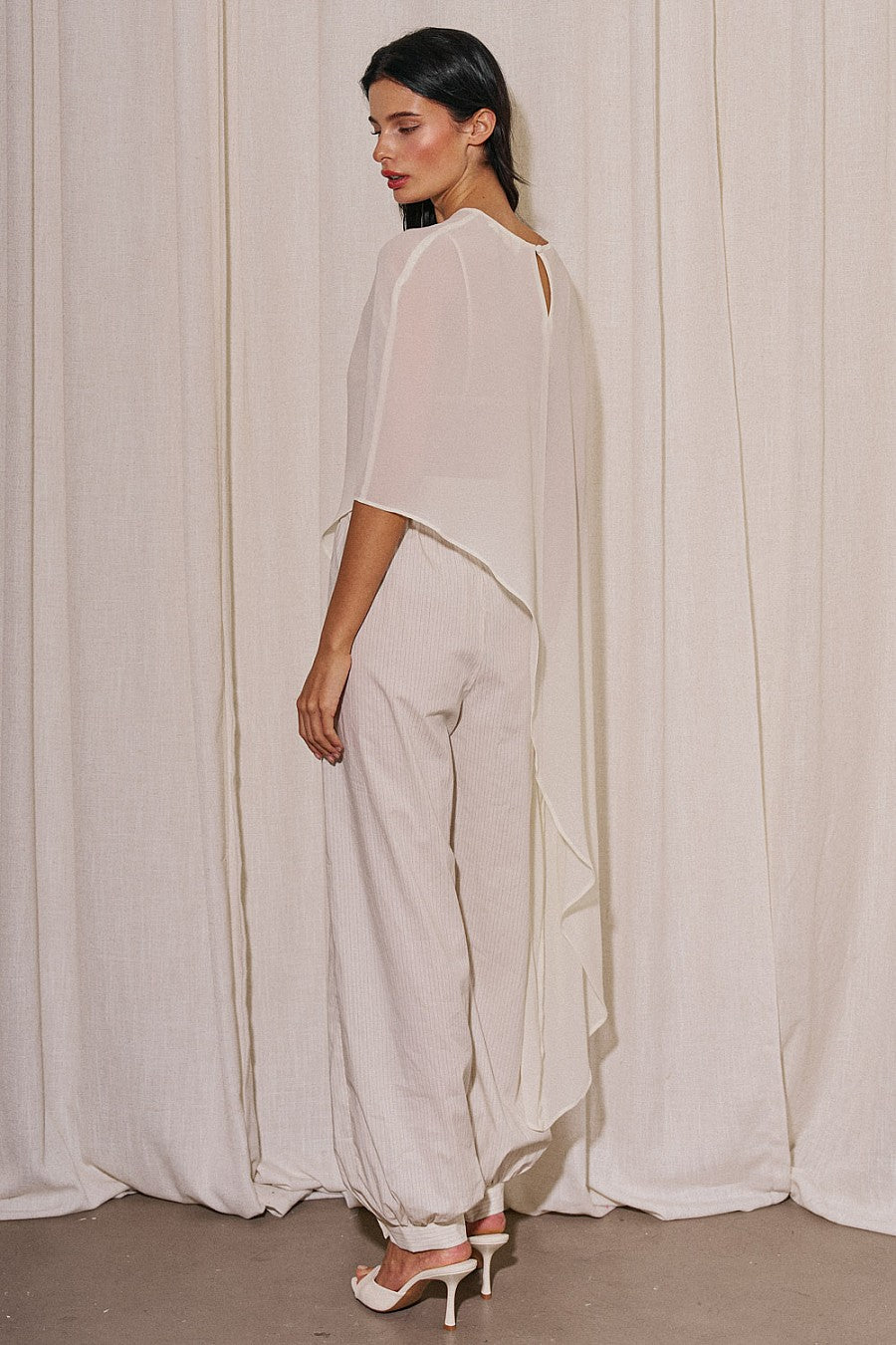 Stripe Balloon Pants