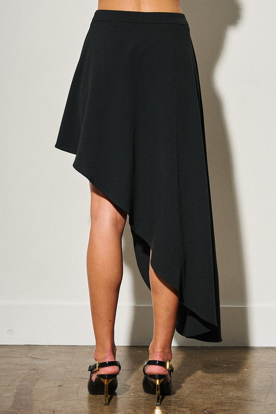 Black Asymmetrical Skirt