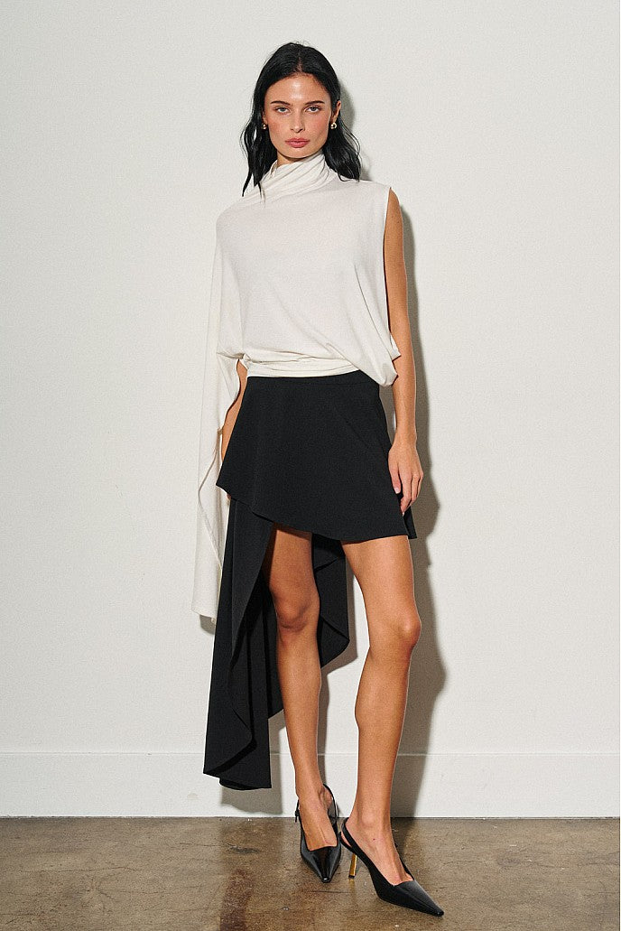 Black Asymmetrical Skirt
