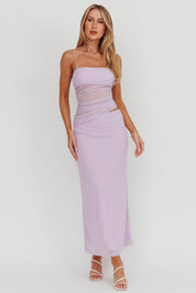 Lilac Mesh Dress