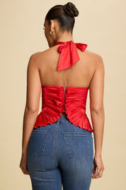 Holiday Pleat Top