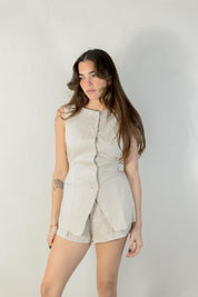 Linen Match Shorts