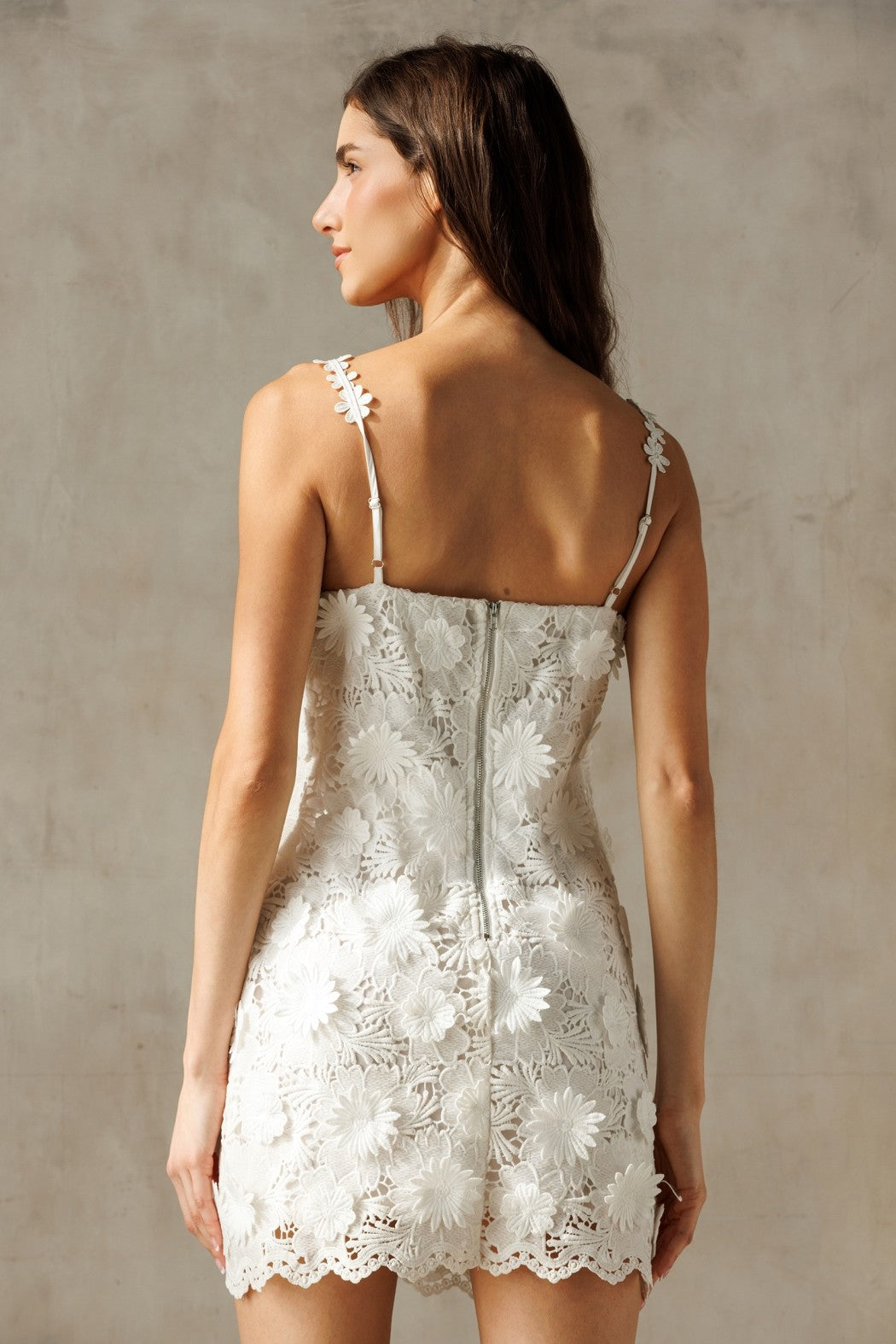 White Floral Dress