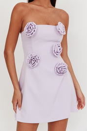 Lilac Strapless Dress