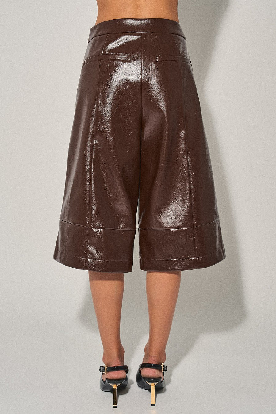 Brown Bermuda Pants