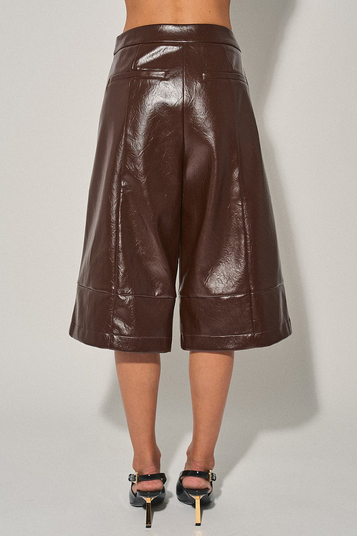 Brown Bermuda Pants