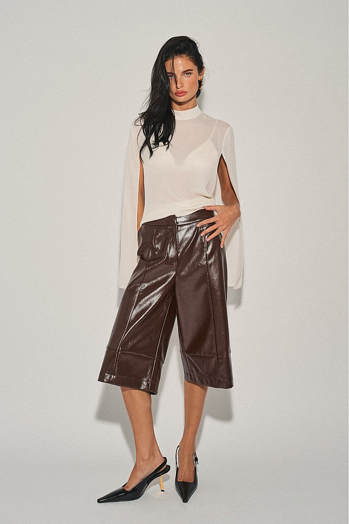 Brown Bermuda Pants