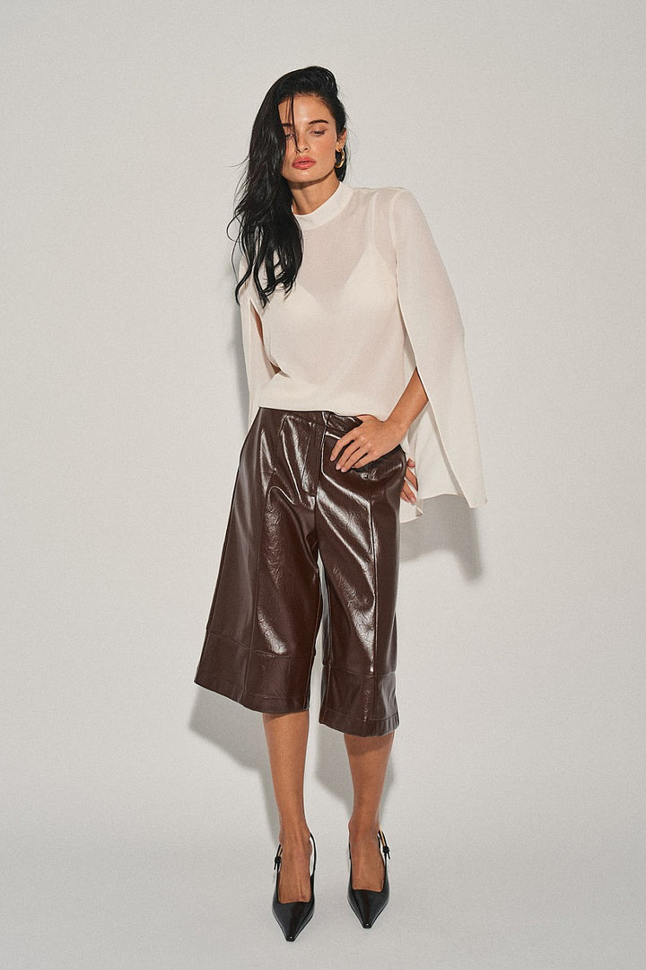 Brown Bermuda Pants