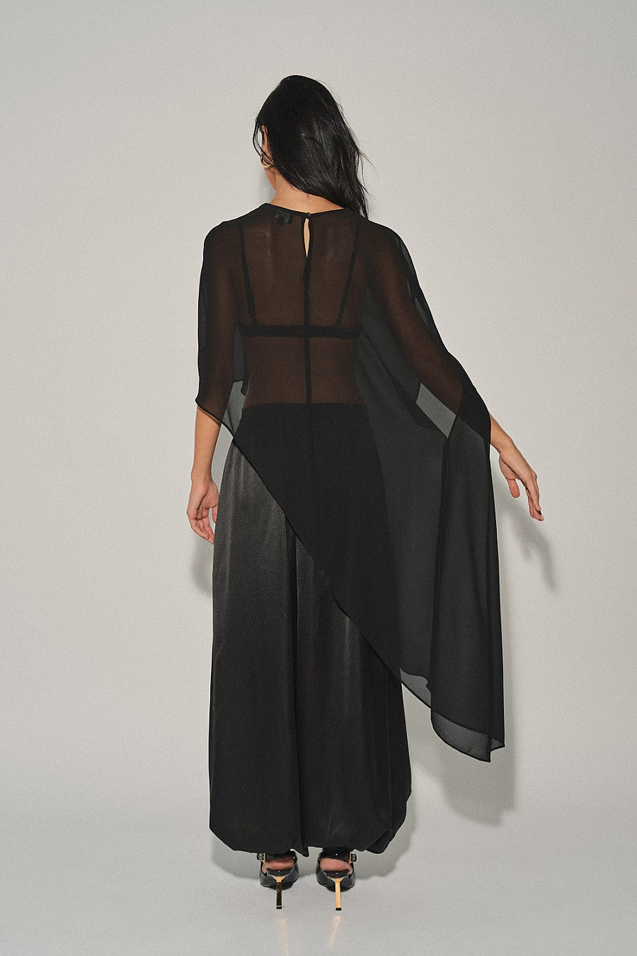 Sheer Cape Top