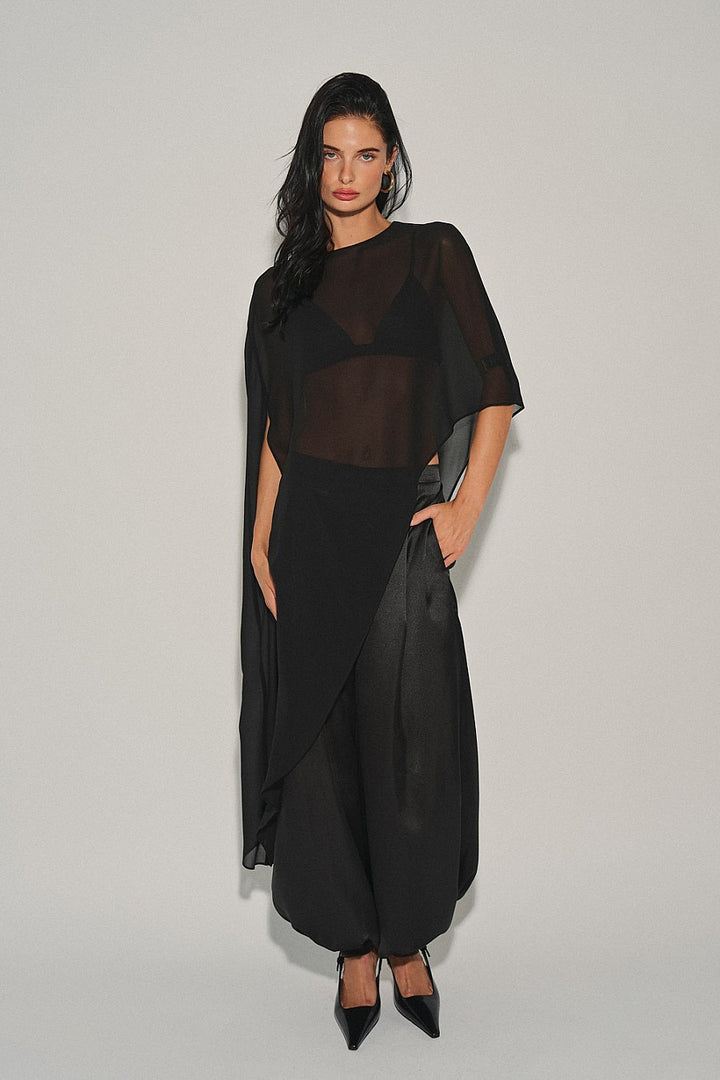 Sheer Cape Top