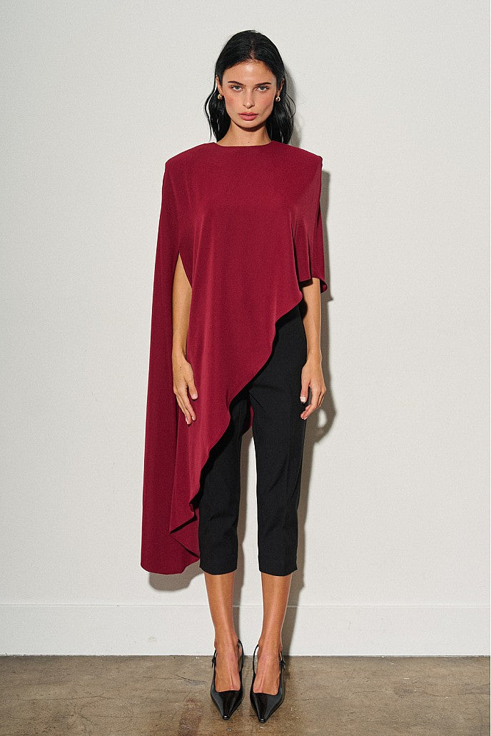 Wine Asymmetrical Cape
