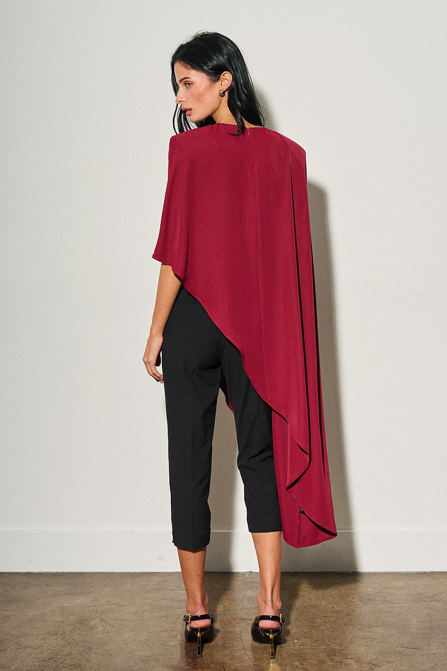 Wine Asymmetrical Cape