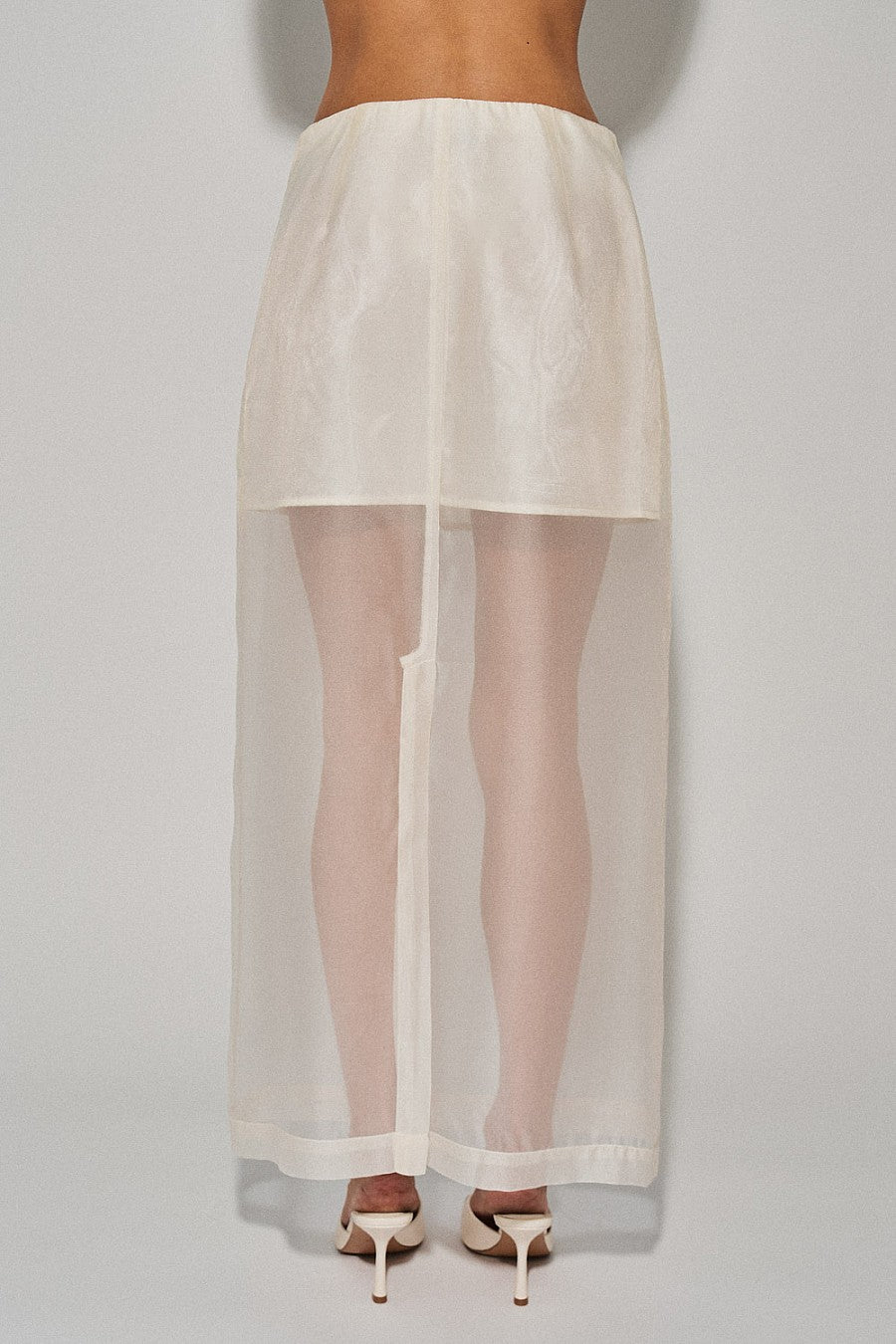 Ecru Sheer Skirt