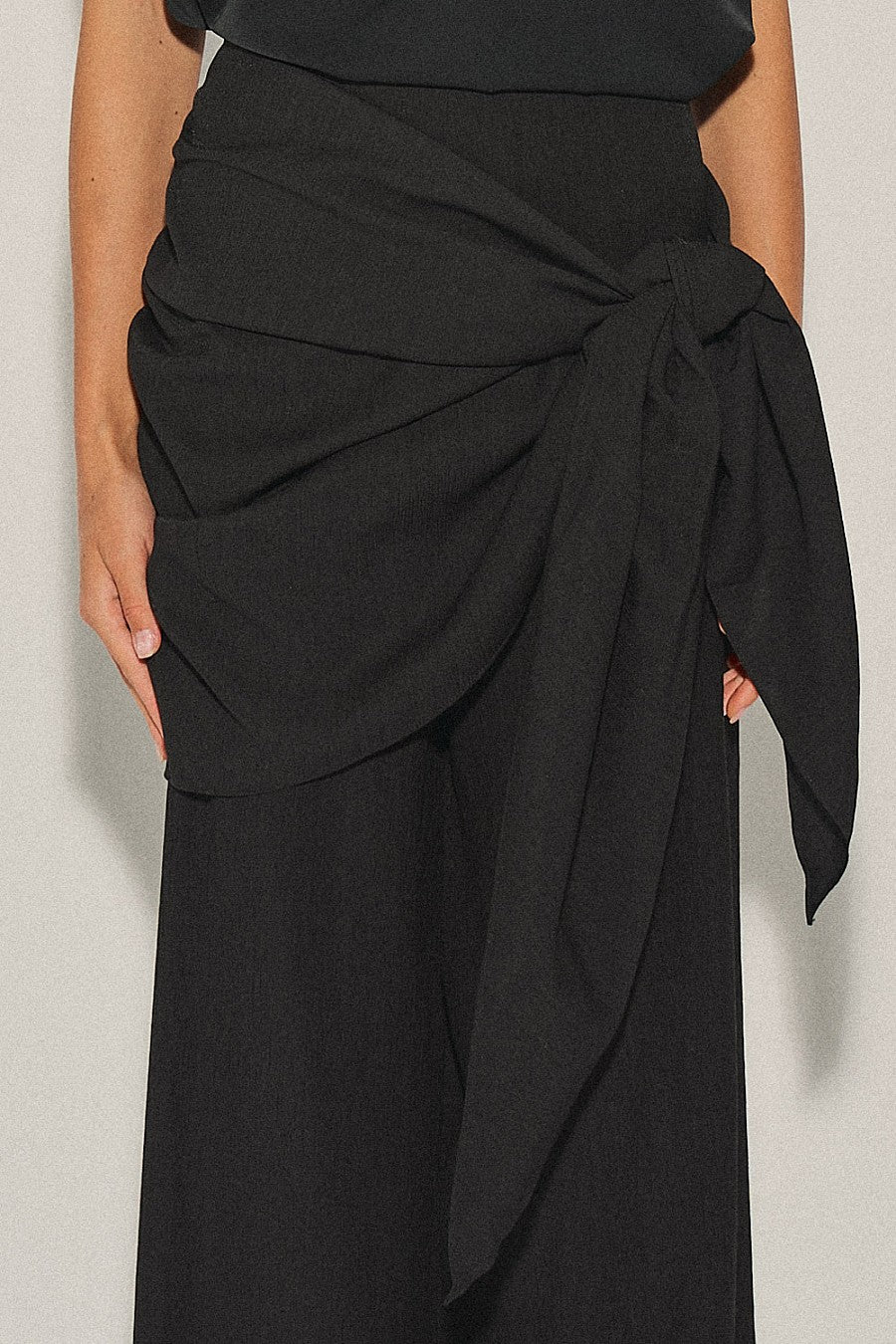 Black Wrap Pants