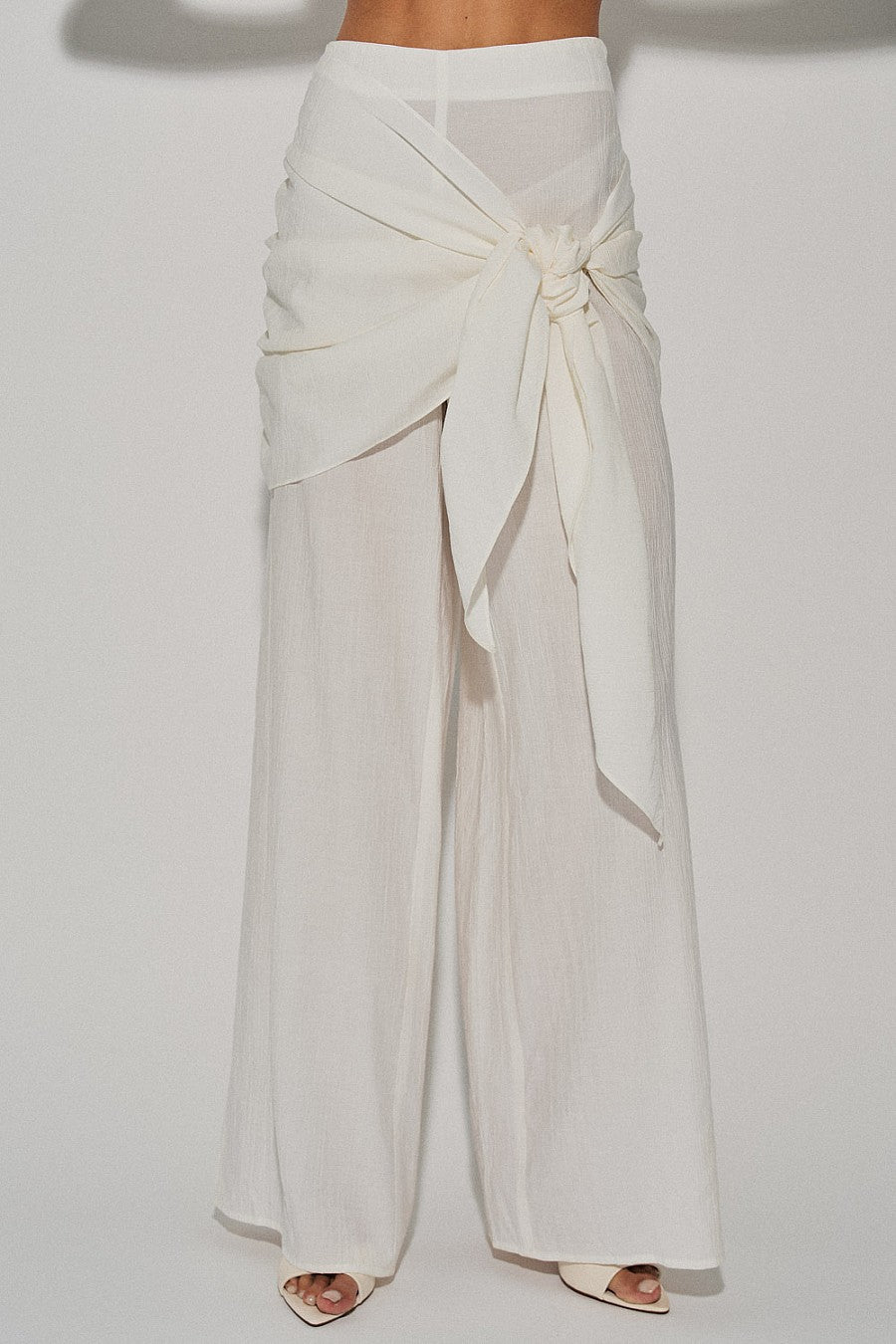 Off White Wrap Pants