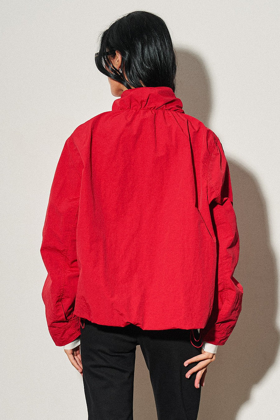 Red Windbreaker Jacket